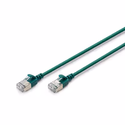 Digitus CAT 6A F-FTP Slim Patch Cable, AWG 32/7, 0,3 m, Cat6a, F/FTP (FFTP), RJ-45, RJ-45, Vert