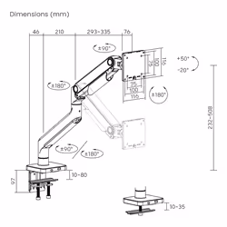 Digitus Support d'écran simple, 49", 20 kg - Vue supplémentaire 7