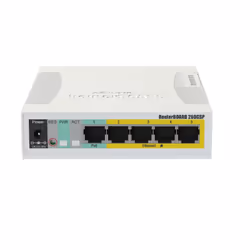 Mikrotik RB260GSP commutateur réseau Géré Gigabit Ethernet (10/100/1000) Connexion Ethernet, supportant l'alimentation via ce port (PoE) Blanc