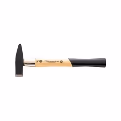 Marteau de mécanicien avec protection du manche Poids : 600 g, Longueur 330 mm - Forgé, trempé et revenu - Acier traité - Tab ...