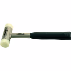 enquête Marteau de protection sans secousse 60 mm Avec manche en acier Avec poignée en plastique 1 700 g description Marteau  ...