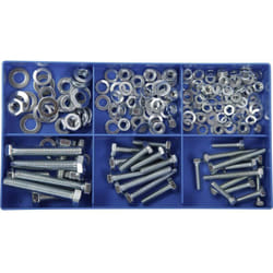 Sonstige - Assortiment de 150 vis six pans en acier din 933