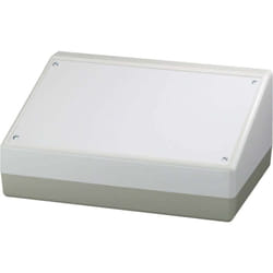 Boîtier pupitre OKW AS054486 ABS, aluminium aluminium (anodisé) (l x H x P) 220 x 100 x 156 mm 1 pc(s)