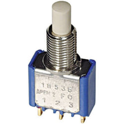 Apem - 18545CD 18545CD Bouton-poussoir 30 v/dc 0.1 a 2 x On/(On) à rappel 1 pc(s)