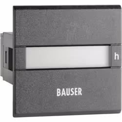 enquête 48 x 48 mm Avec réinitialisation électrique, sans bouton Résolution 1/100 h. Connexion par bornier Alimenté en couran ...