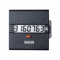 enquête 48 x 48 mm Avec reset électrique + mécanique, avec touche Résolution 1/100 h. Connexion par bornier Alimenté en coura ...