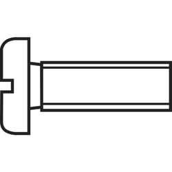 Toolcraft - Vis cylindrique 815950 10 pc(s) M6 60 mm tête cylindrique plat plastique, Polyamide n/a C93037