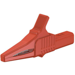 Stäubli - XKK-1001 Pince crocodile de sécurité enfichable 4 mm cat ii 1000 v rouge