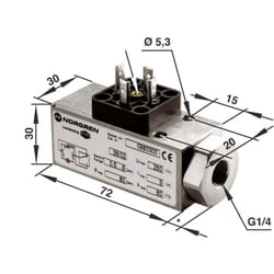 Norgren - imi Pressostat pneumatique 0881400000000000 1 à 16 bar 1 inverseur (rt) 1 pc(s)