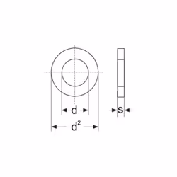 Toolcraft Lot de 100 rondelles en acier inoxydable A2 3,2 mm 7 mm A3,2 D125-A2 194694 Taille de l'emballage : 3 pièces Qualit ...