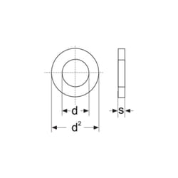 Toolcraft - rondelle 3.2 mm 7 mm acier inoxydable A2 100 pc(s) A3,2 D125-A2 194694