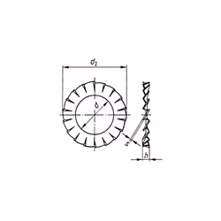 Tool Force A3,2 D6798 194752 Disques de débosselage - Diamètre intérieur : 3,2 mm - M3 DIN 6798 - Lot de 100 pièces. Contenu  ...