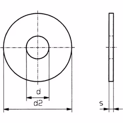 Informations techniques Matériau : plastique Norme DIN : DIN 9021 Taille du filetage : M6 Épaisseur du matériau : 1.6 mm Ø ex ...