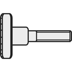 Vis moletée TOOLCRAFT 194769 M310 D464-5.8:A2K 10 pc(s) M3 10 mm tête moletée acier N/A