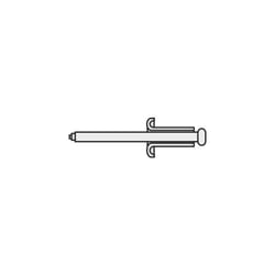 Toolcraft - 194712 rivet aveugle (ø x l) 4 mm x 12 mm acier aluminium A414 D7337-AL/ST 10 pc(s)