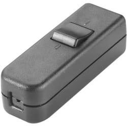 Inter Bär - Interrupteur pour câble souple interBär 8006-004.01 noir 1 x Off/On 6 a 1 pc(s)