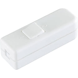 Inter Bär - Interrupteur pour câble souple interBär 8006-008.01 blanc 1 x Off/On 6 a 1 pc(s)