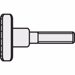 Informations techniques Forme de la tête de vis : tête moletée Longueur : 8 mm Matériau : acier Norme DIN : DIN 464 Propriété ...