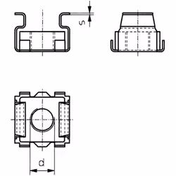 Informations techniques Matériau : acier Taille du filetage : M6 10 Ecrous à Cage M6 1,5 Toolcraft Ce lot de 10 pc(s) écrous  ...