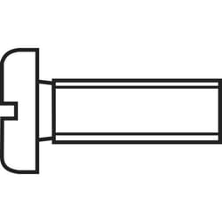 Vis cylindrique TOOLCRAFT 827117 100 pc(s) M5 16 mm tête cylindrique plat acier