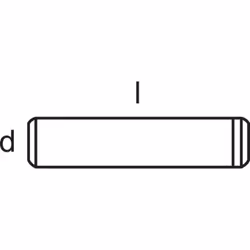 Informations techniques Dimension produit, Ø : 5 mm Longueur : 40 mm Matériau : acier Norme DIN : DIN 6325 Norme ISO (vis) : ...