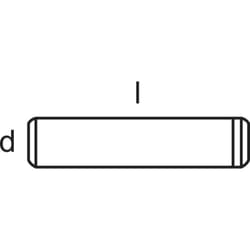 828014 Goupille cylindrique (ø x l) 5 mm x 40 mm acier 50 pc(s) - Toolcraft