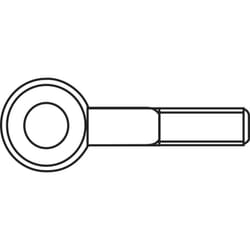Toolcraft - Piton à visser 15 mm Acier zingué M4 50 pc(s) C56766
