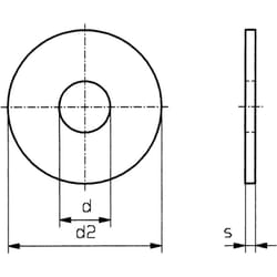 Toolcraft - Rondelle 6.4 mm 18 mm acier inoxydable A2 100 pc(s) 6,4 D9021-A2 192701