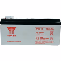 Batterie plomb 12 V - YUASA - NP3.2-12 - 3.2 Ah - Haute performance - Longue durée