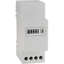 Bauser - 666.6/008-022-0-1-001 Compteur horaire pour rail din, série 660