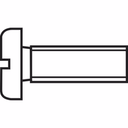 Informations techniques Entraînement (outil) : plat Forme de la tête de vis : tête cylindrique Longueur : 10 mm Matériau : ac ...