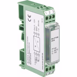 enquête Tension d'alimentation: 12 - 35 V/DC Entrée : PT100 Sortie : 4 - 20 mA Dimensions: (l x H x P) 15 x 75 x 53 mm descri ...