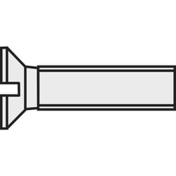 Vis à tête fraisée Toolcraft 839959 10 pc(s) M6 40 mm tête fraisée plat plastique, Polyamide n/a C20030