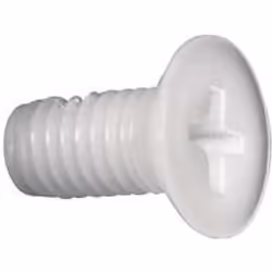 Toolcraft 839967, Vis, Plastique, M3, Tête ronde, Blanc, 16 mm