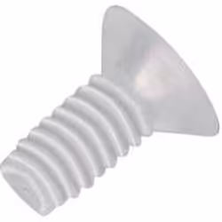 Toolcraft 839984, Vis, Plastique, M2.5, Tête ronde, Blanc, 10 mm