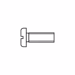 Lot de 100 pc(s) vis M2,5 x 20 mm à tête fendue en acier. Norme DIN / ISO . Conditionnement : 100 pc(s) Dimensions produit, l ...
