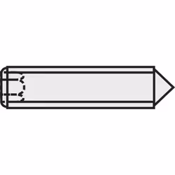 enquête ISO 4029 DIN 916 description Cette vis sans tête de taille x 10 mm en est munie d'une bague coupante. ISO 4029. fabri ...