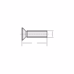 Lot de 20 vis M2 x 5 mm à tête cylindrique 6 lobes internes en inox. Norme DIN 965. Conditionnement : 20 pc(s) Dimensions pro ...