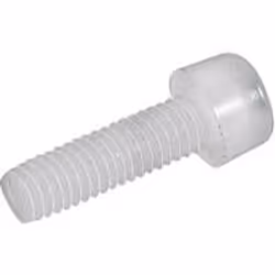 Toolcraft 830298, Vis, Plastique, M4, Tête cylindrique, Blanc, 25 mm