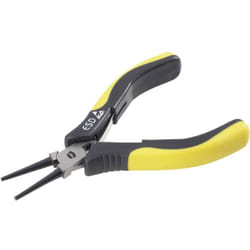 Toolcraft - 820718 antistatique (esd) Pince à bouts ronds droite Acier carbone 130 mm