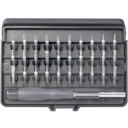 Toolcraft - 820935 Jeu d'embouts 31 pièces vis à fente, cruciforme Phillips, vis Pozidriv, 6 pans intérieurs, torx® intér