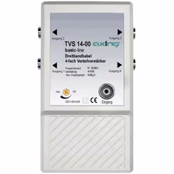 enquête Amplificateur répartiteur 4x Amplificateur 4 x 10 dB Pour les petits réseaux terrestres et câblés description Amplifi ...
