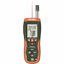 enquête Optique : 30:1 Thermomètre IR Précision 2 %-rF description Le psychromètre HD-500 combine un thermomètre et un hygrom ...