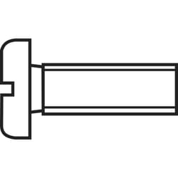 Vis cylindrique TOOLCRAFT 829732 200 pc(s) M4 20 mm tête cylindrique plat acier N/A