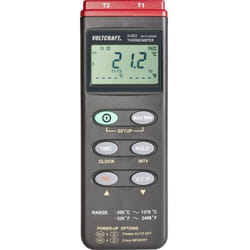 Voltcraft - K202 Appareil de mesure de température -200 - +1370 °c sonde k fonction enregistreur de données