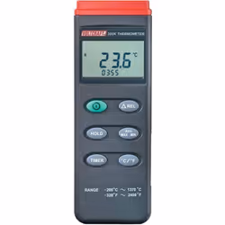 Informations techniques Etalonnable selon ISO et DAkkS. Informations techniques Alimentation : 1x Pile 6LR61 (9V) Dimensions  ...