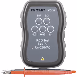 Informations techniques Test RCD/FI : 10 mA/ 30 mA, 0,1 A/ 0,5 A Catégorie de surtension CAT III 250 V Classe de protection 2 ...