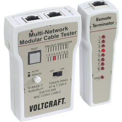 Voltcraft - Testeur de câbles CT-2 CT-2 Convient pour rj 45, bnc, rj 11