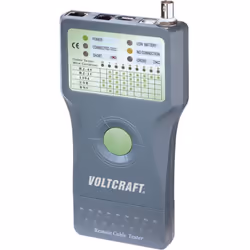 Informations techniques Convient pour : RJ45, BNC, RJ-11, IEE 1394 et USB Valeurs de mesure : Identification, continuité, int ...