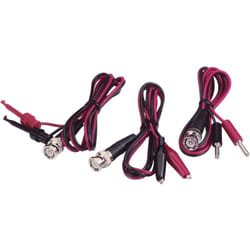 Voltcraft - Set de cordons de mesure bnc 0.80 m noir, rouge
